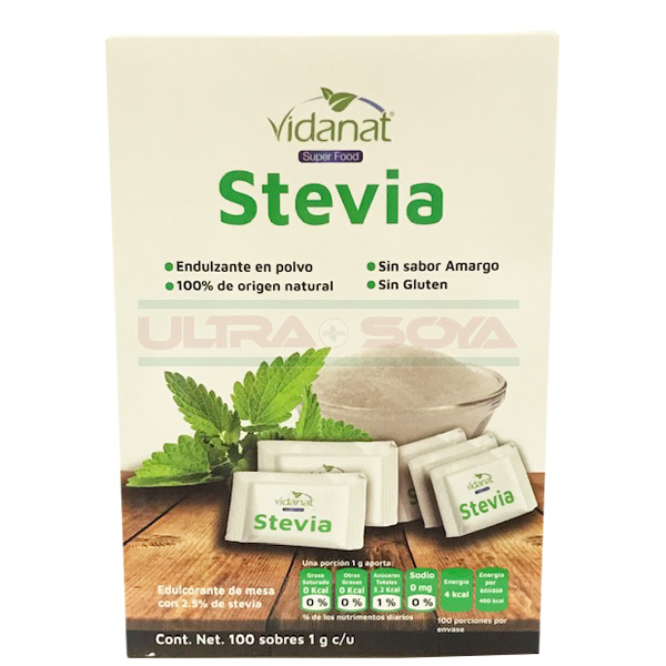 ENDULZANTE STEVIA C/100 SOB VIDANAT
